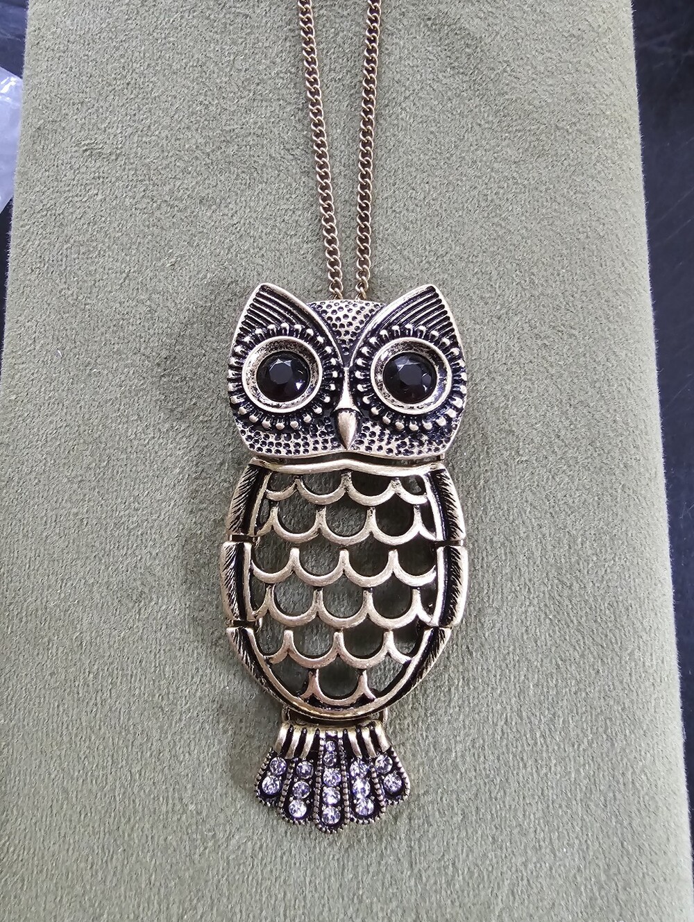Vintage Owl Necklace